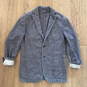 L.B.M 1911 Unstructured Wool Blend Blazer Jacket